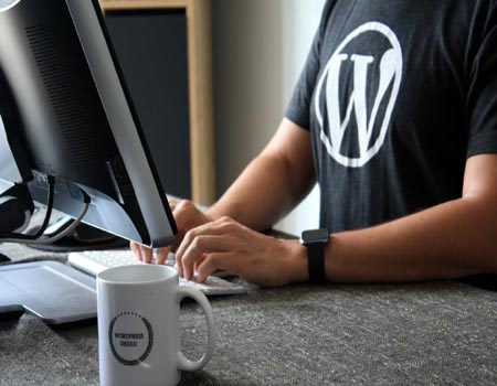 WordPress guide waving learners into tutorials that unfold the process of creating online content